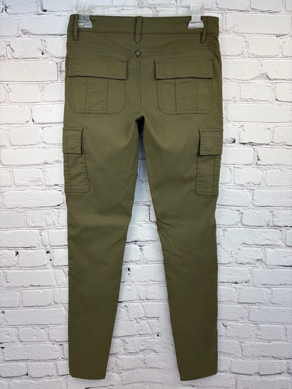 prAna Meme Pant Skinny Cargo Hiking Pants Green Sz 2 - Picture 8 of 15